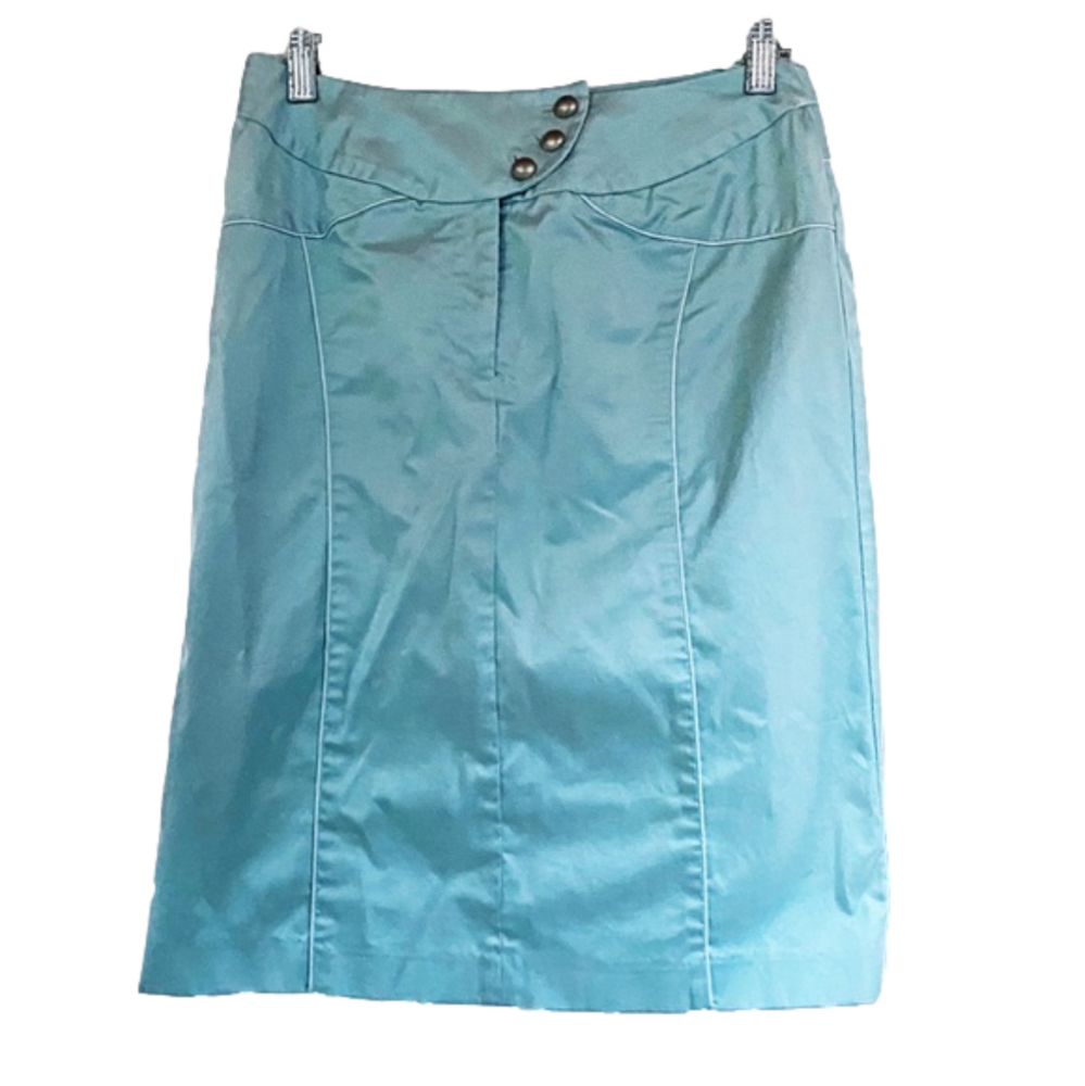 ENJOY - pale green / blue Lined Skirt